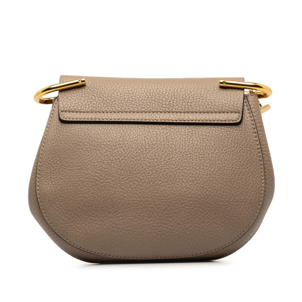 Chloe Drew chain Shoulder Bag beige gold leather - Picture 3 of 8